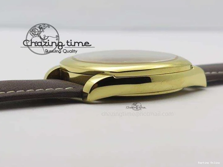 0406 Cellini Date YG White Numeral Dial On Brown Leather Strap A Affordable 3883